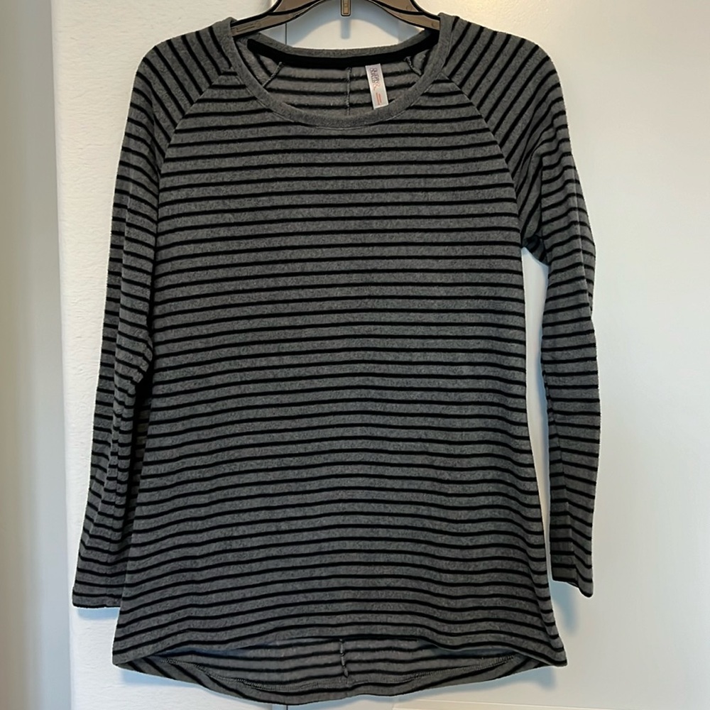 Gilligan & O’Malley Striped Fleece Sweater